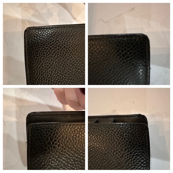 CHANEL Coco Mark Bifold Long Wallet in Black Caviar Skin - Picture 4 of 12